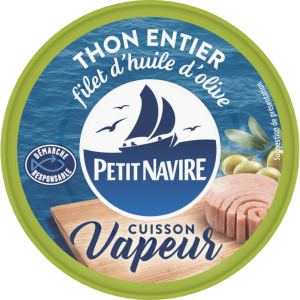 Thon Entier Vapeur avec un filet d'huile d'Olive